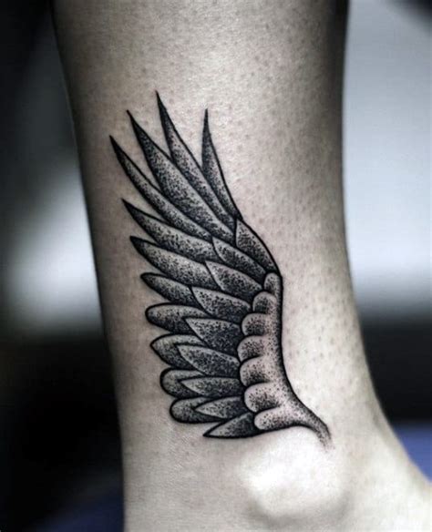 hermes wing ankle tattoo